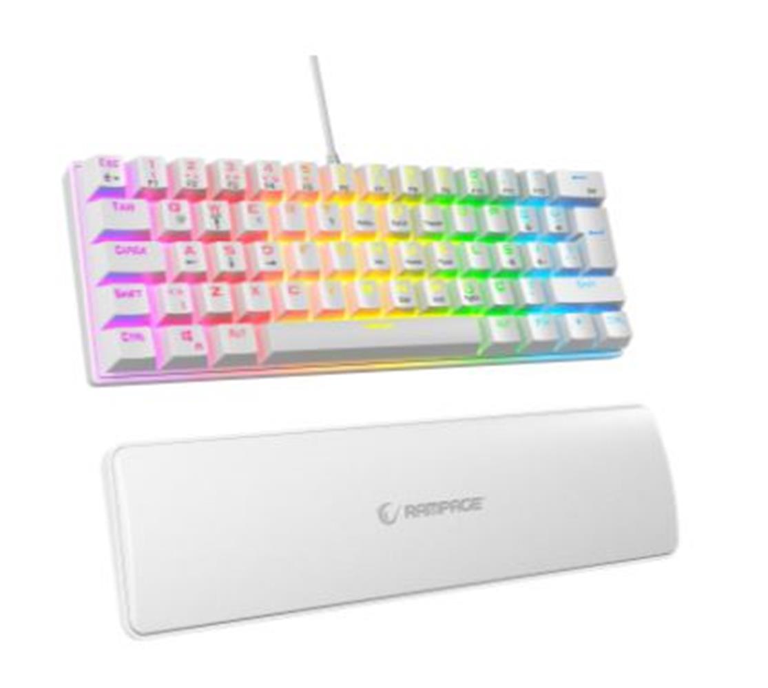 Rampage ALLY K11 Beyaz Rainbow Q Gaming Oyuncu Kla KLAVYE MOUSE SET