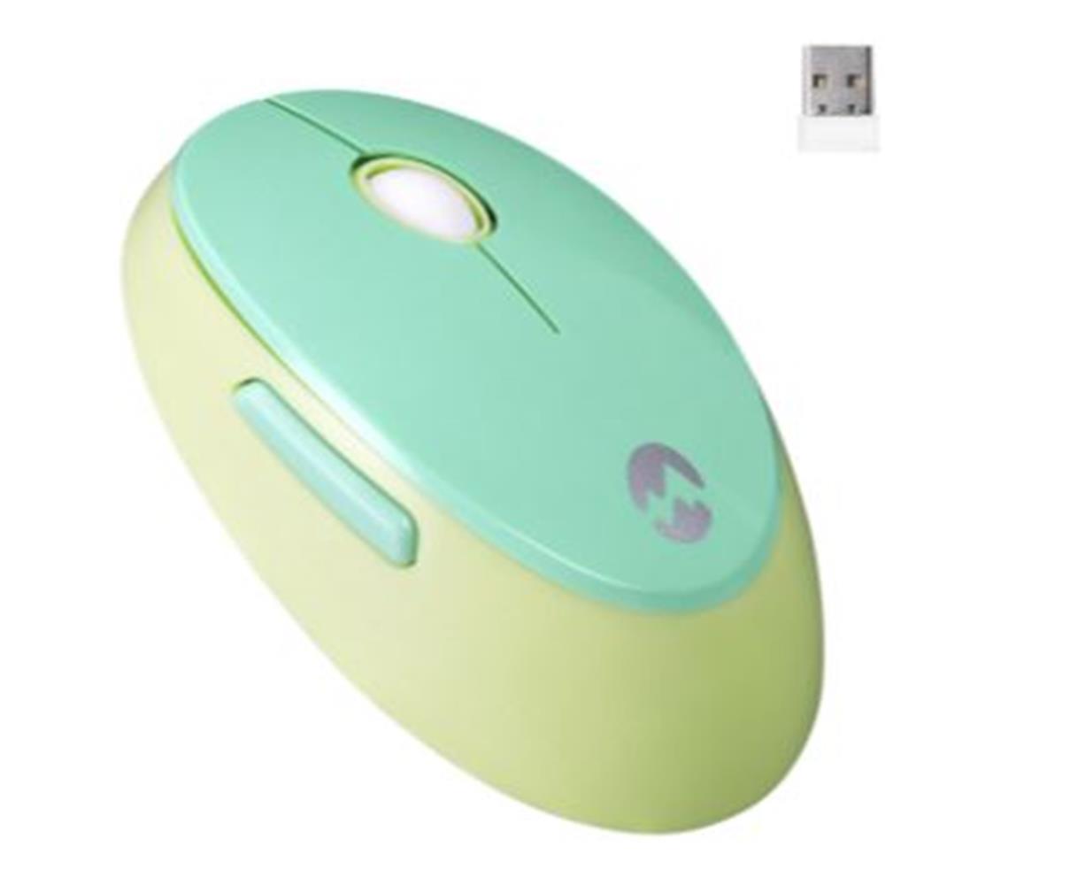 Everest ROUND KM-6282 Renkli Tuşlu Yeşil Kablosuz KLAVYE MOUSE SET