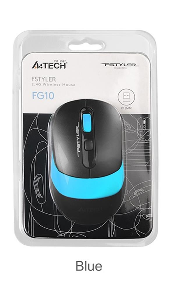 A4 TECH FG10 MAVİ NANO KABLOSUZ OPTİK 2000 DPI MOUSE