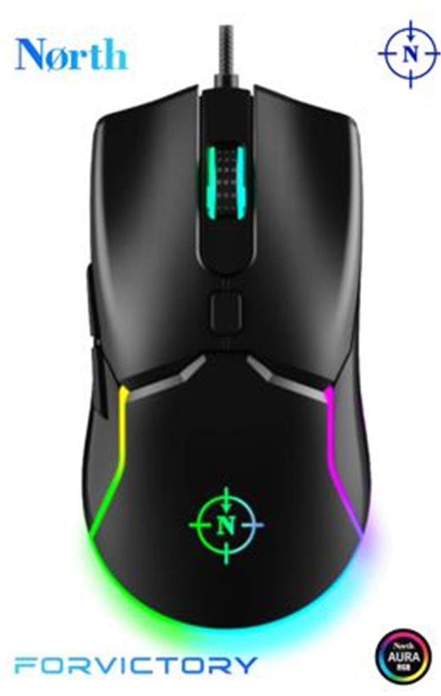 North Air Black RGB Kablolu Profesyonel Oyuncu Mou MOUSE