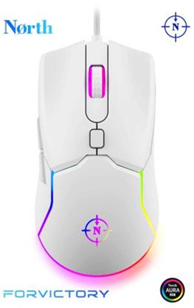 North Air White RGB Kablolu Profesyonel Oyuncu Mou MOUSE
