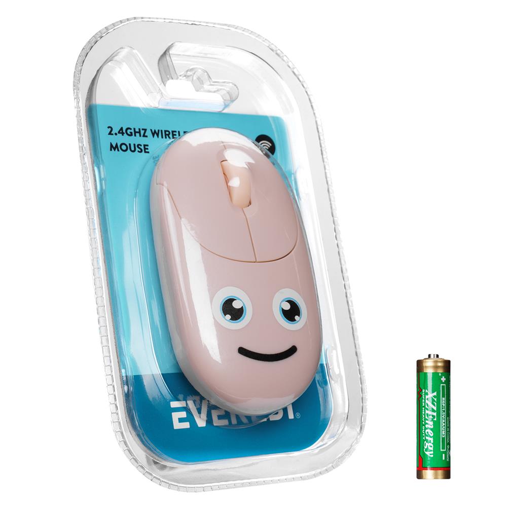 Everest SM-26 FASHION 2.4Ghz Pembe Kabartmalı Kabl MOUSE