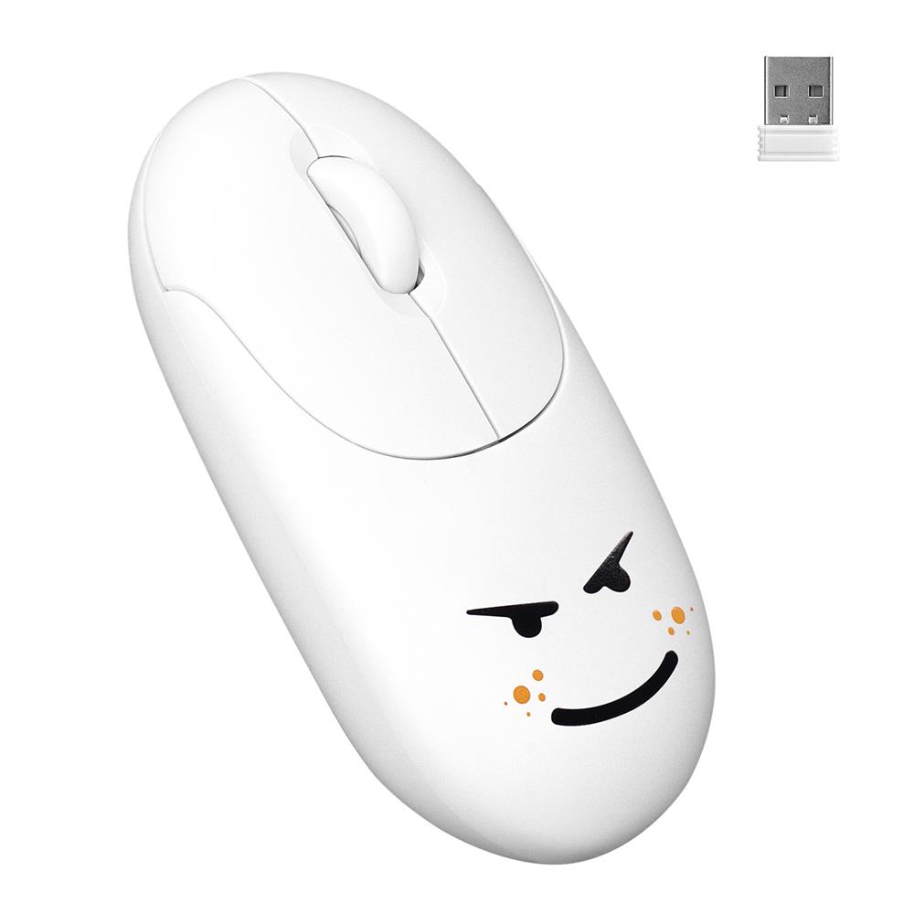 Everest SM-26 FASHION 2.4Ghz Beyaz Kabartmalı Kabl MOUSE