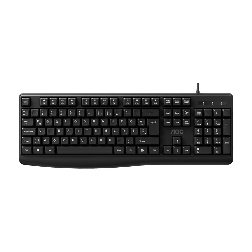 AOC KB120B/62 F Tuş Dizilimli USB Kablolu Klavye