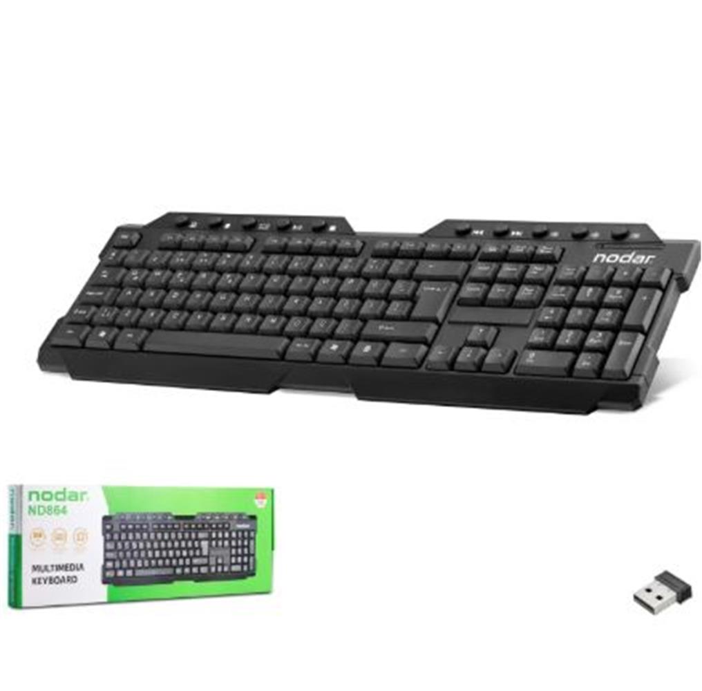 NODAR ND864 Kablosuz Multimedya Klavye Smart TV Uy