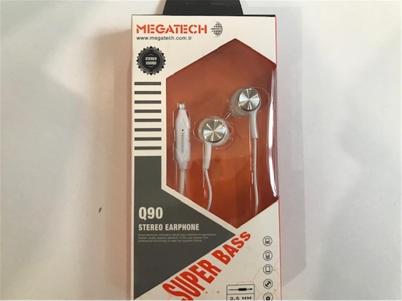 Megatech QG-90 Beyaz Mikrofonlu Kulaklık Mıknatısl