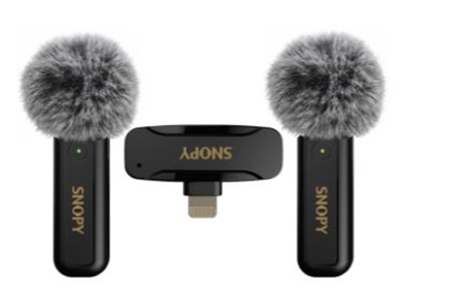 Snopy SN-MW80 Siyah 2 Mikrofonlu Kablosuz Lightnin KULAKLIK