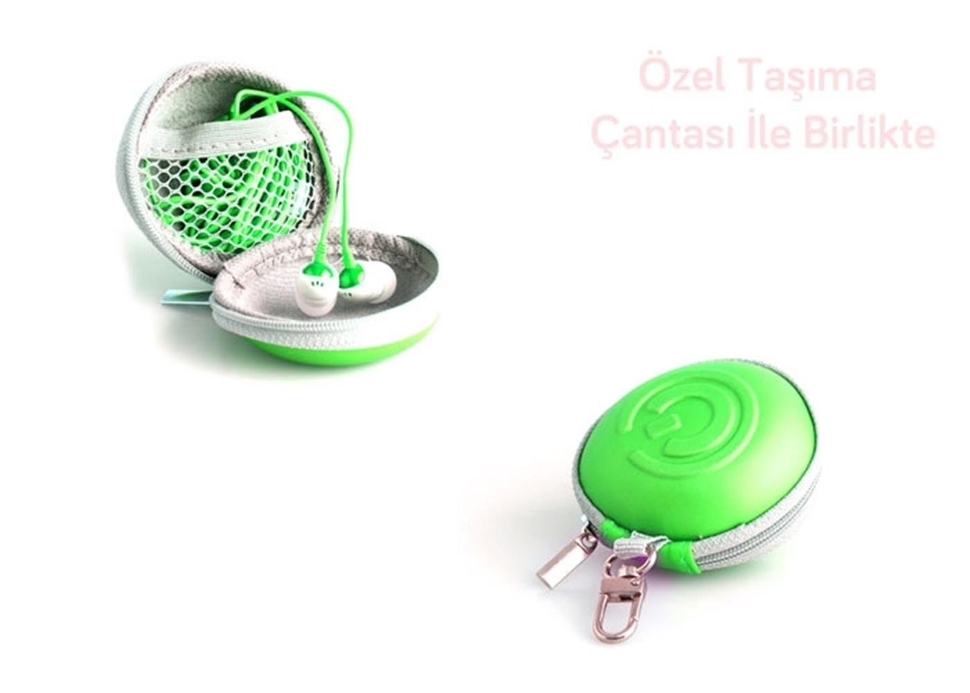 Snopy SN-709 Yeşil Kulak İçi Koruma Çantalı Lüks C KULAKLIK