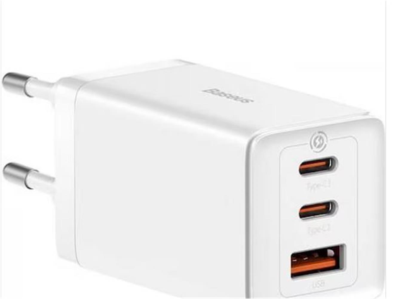 BASEUS CCGP120202 GaN5 Pro 2C+U 65W Şarj Cihazı Be KULAKLIK