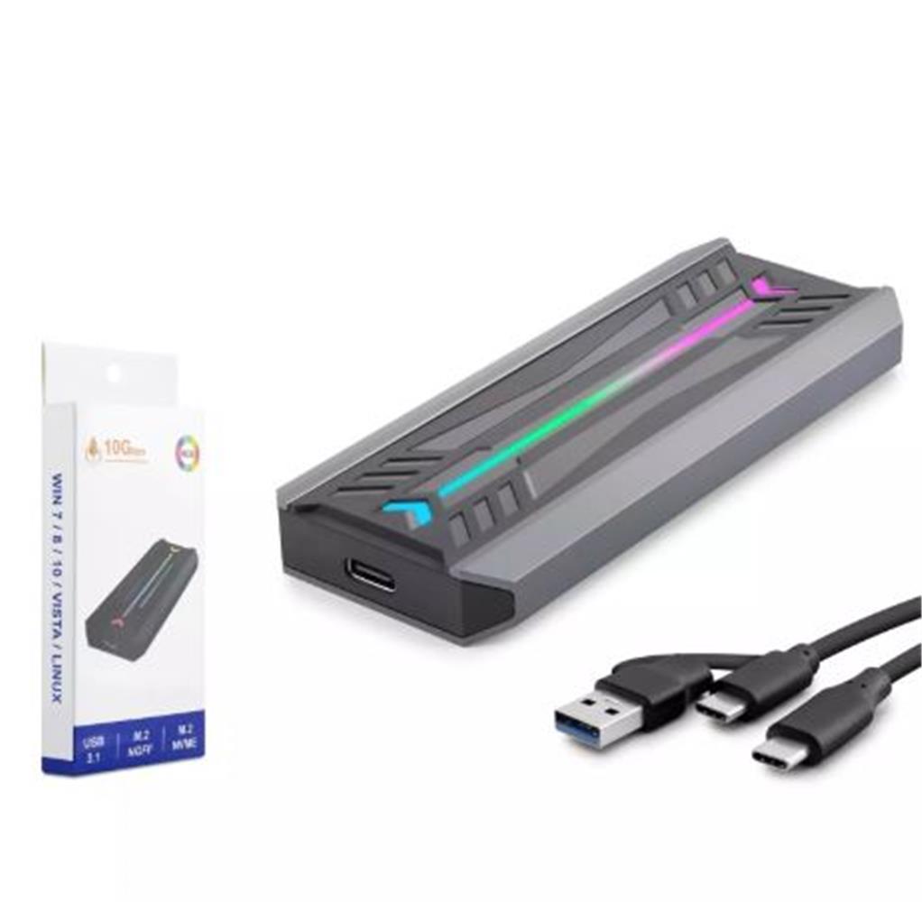 HADRON HDX1775 SSD KUTU TYPE-C3.1 + USB3.0 NVME M2 HDD KUTULARI DOCK