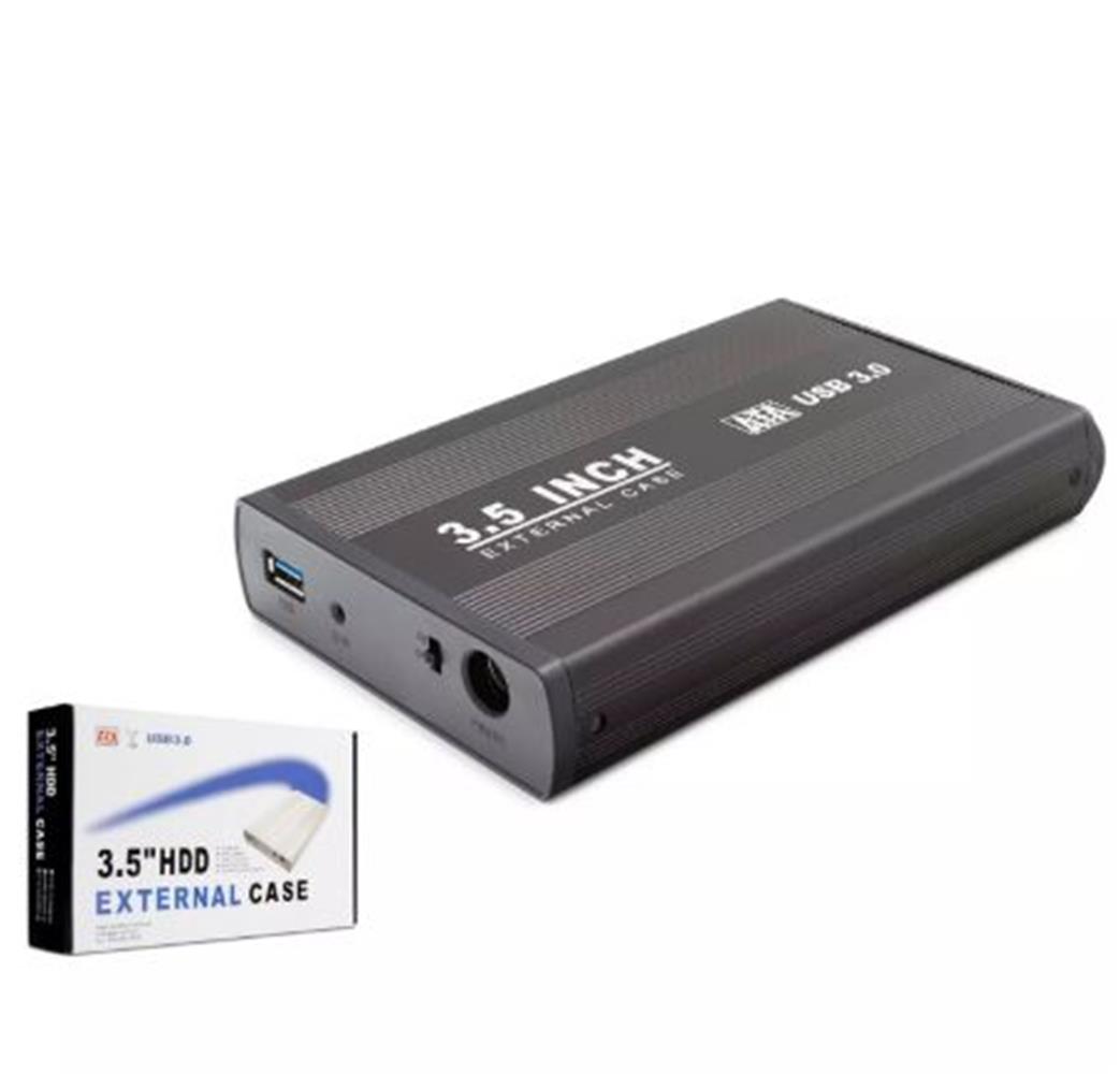 HADRON HDX1756 3.5" HDD KUTU USB3.0 METAL SATA SİY KUTULARI DOCK