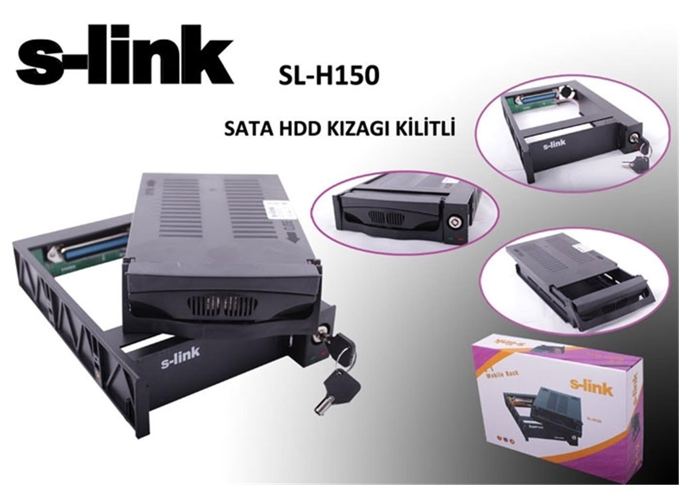 S-Link sl-h150 Sata Hdd Kızağı Kilitli KUTULARI DOCK