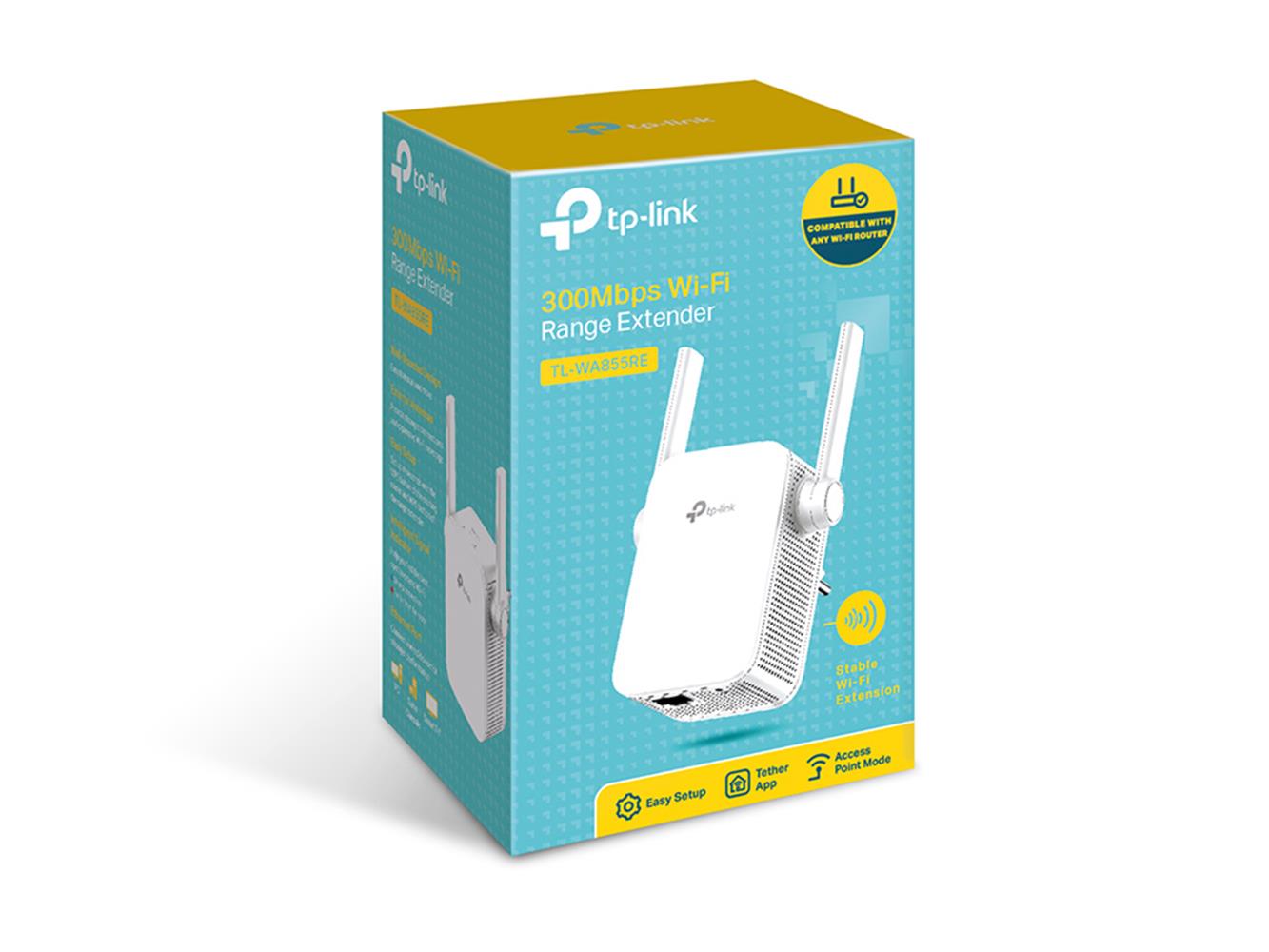 TP-LINK TL-WA855RE MENZİL GENİŞLETİCİ ACCESSPOINT ROUTER