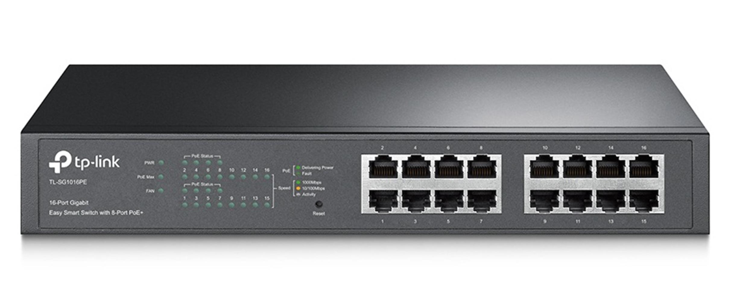 TP-LINK TL-SG1016PE 16-PORT 10/100/1000  8 PO POE SWITCH
