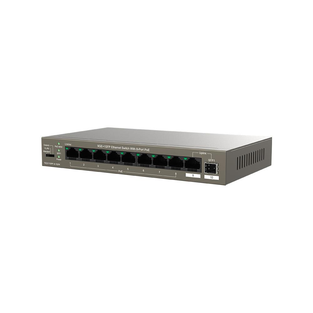 Tenda TEG1110PF-8-120W 9 Port 8 Port Poe+ 10/100/1 SWITCH