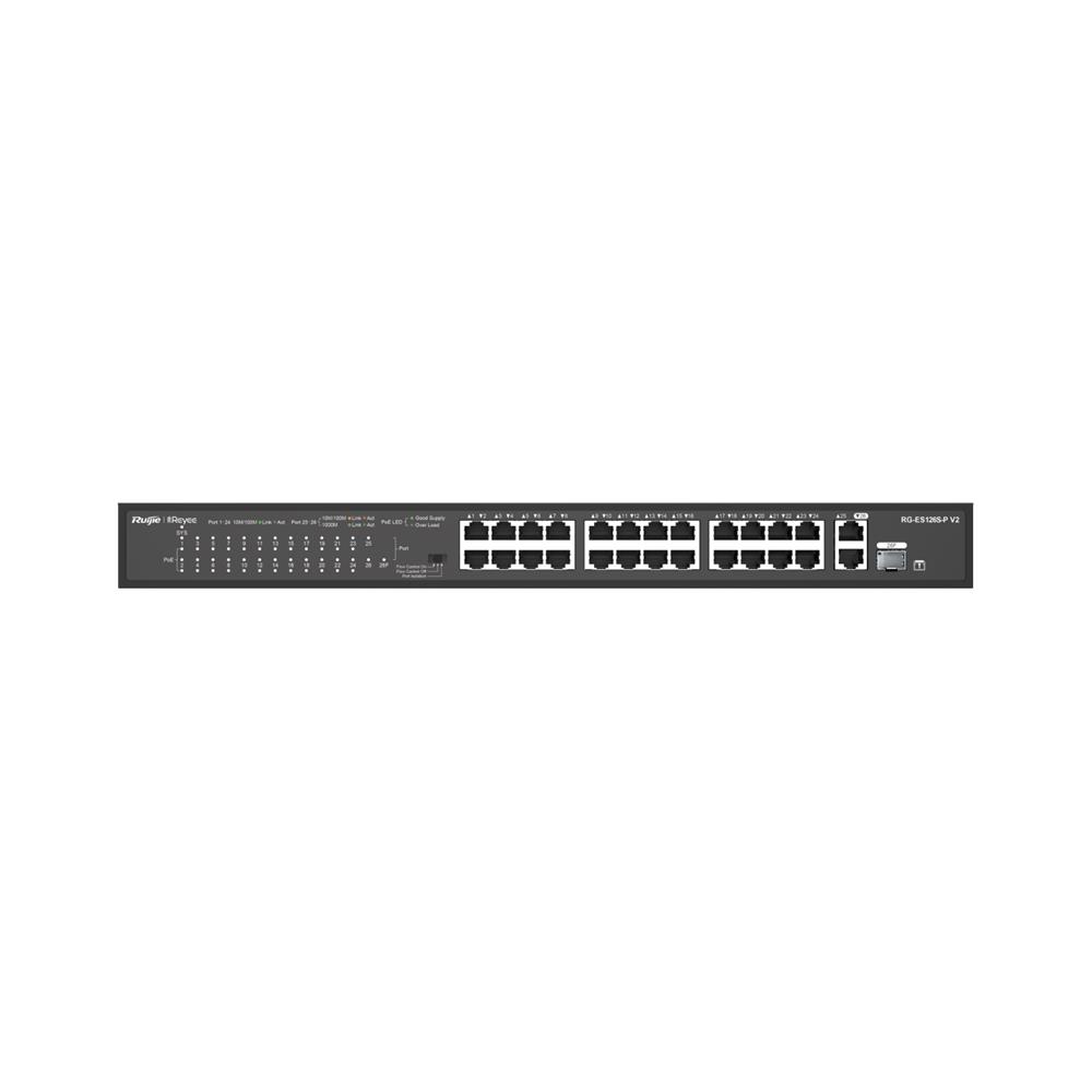 Ruijie-Reyee RG-ES126S-LP 24 Port Poe+ 10/100 Mbps SWITCH