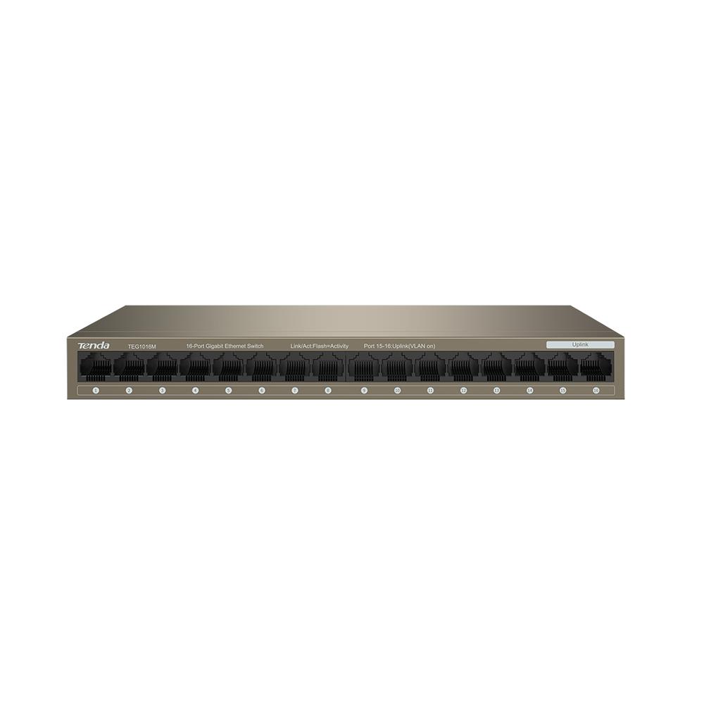 Tenda TEG1016M 16 Port 10/100/1000 Mbps Switch Met