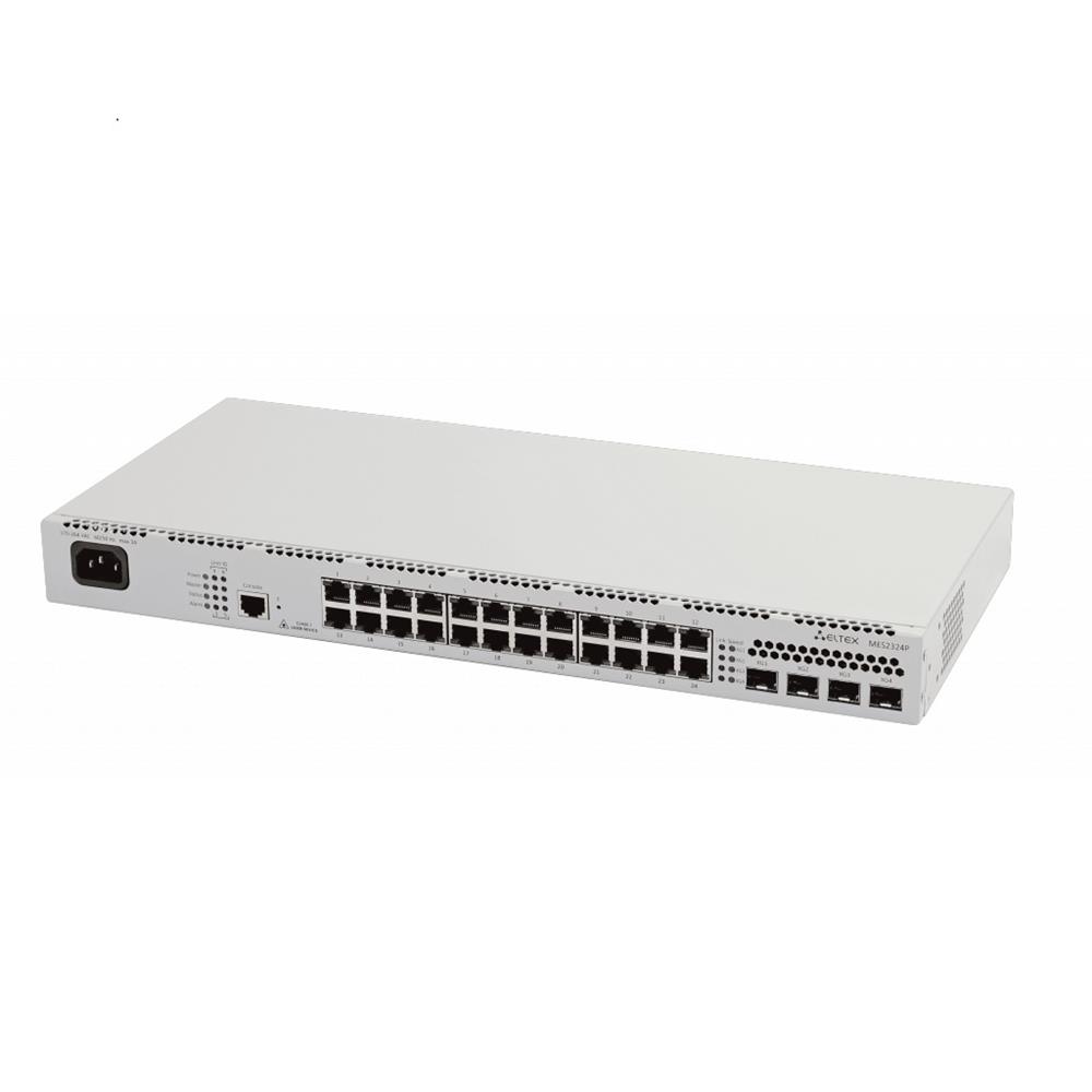 Eltex MES2324P 24 Port GigE PoE+ 4x10G SFP+ L2+ Et SWITCH