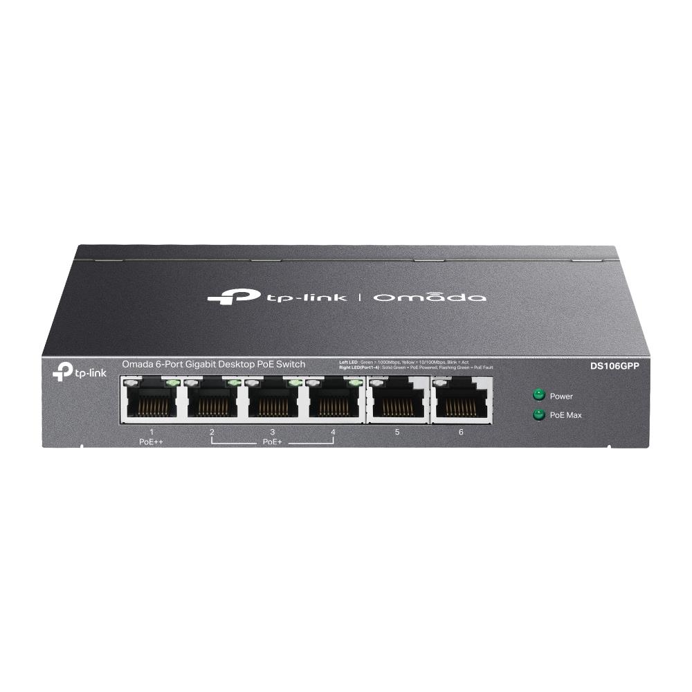Tp-Link DS106GPP 4 Port 10/100/1000 Poe+ Switch 2