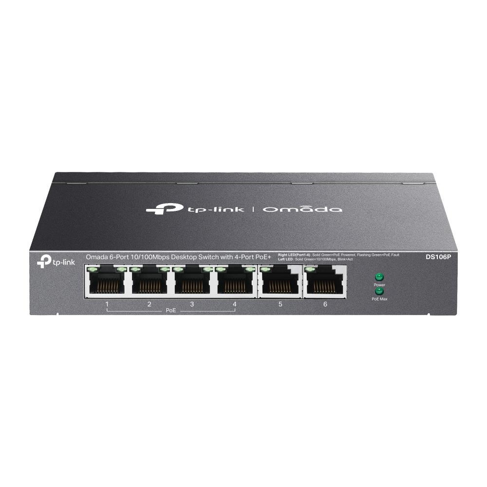 Tp-Link DS106P 4 Port 10/100 Poe+ 2 Port 10/100 Mb SWITCH