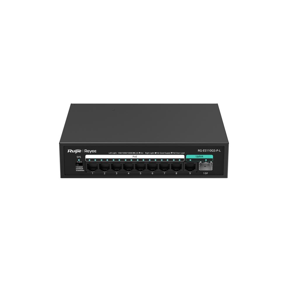 Ruijie-ReyeeRG-ES110GS-P-L 8 Port Poe+ 10/100/1000 SWITCH
