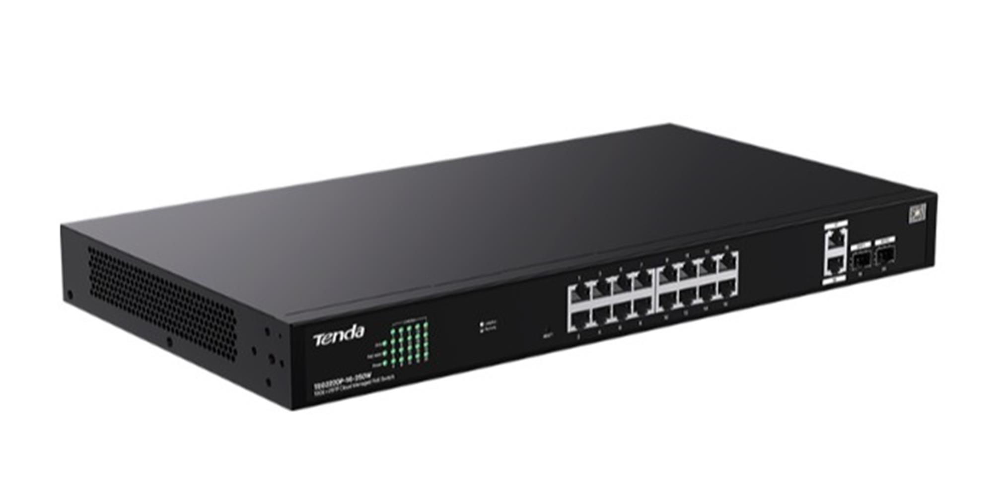 Tenda TEG2220P-16-250W 16 Port 10/100/1000 POE +2 SWITCH