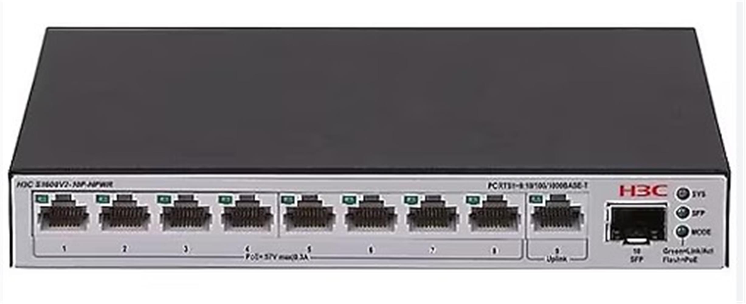 H3C S1600V2-10P-HPWR L2 9x 10/100/1000 SWITCH